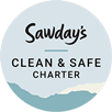 Sawdays clean and safe charter logo